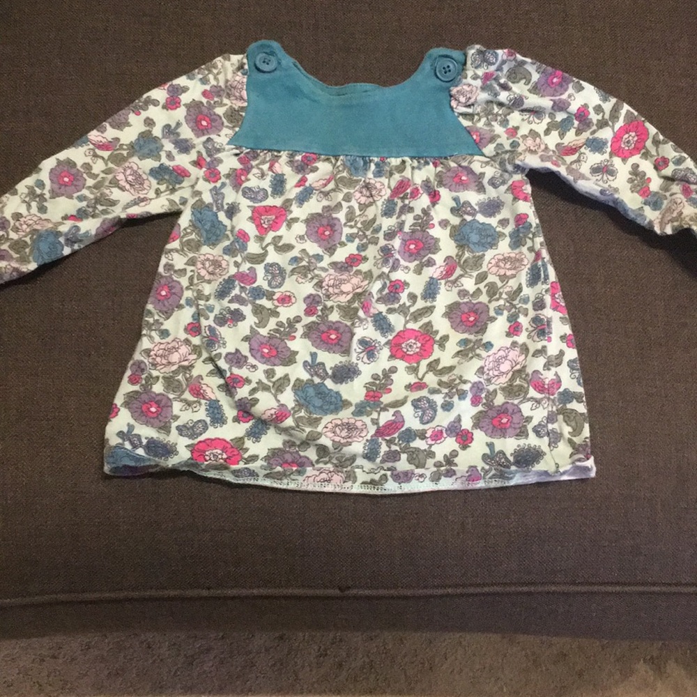 Tea floral pattern shirt (size 6-12 months)